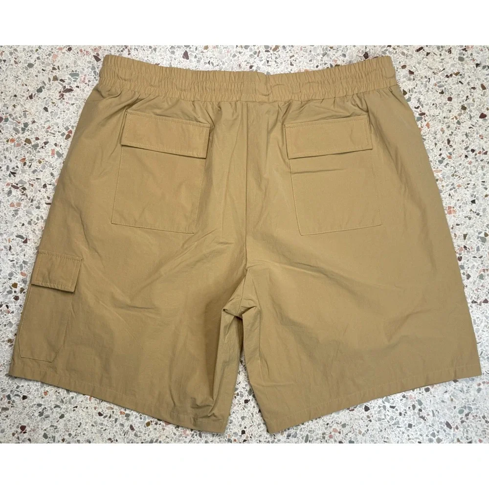 Well Known Studios Men's Drawstring Waist Multi Pockets Brown‎ Shorts Size XXL